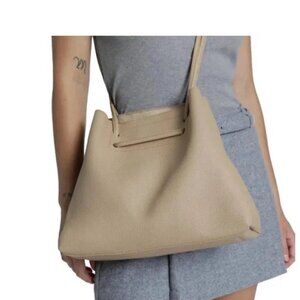 8 Other Reasons Vegan Leather Slouchy Tan Bucket Bag Tote-New